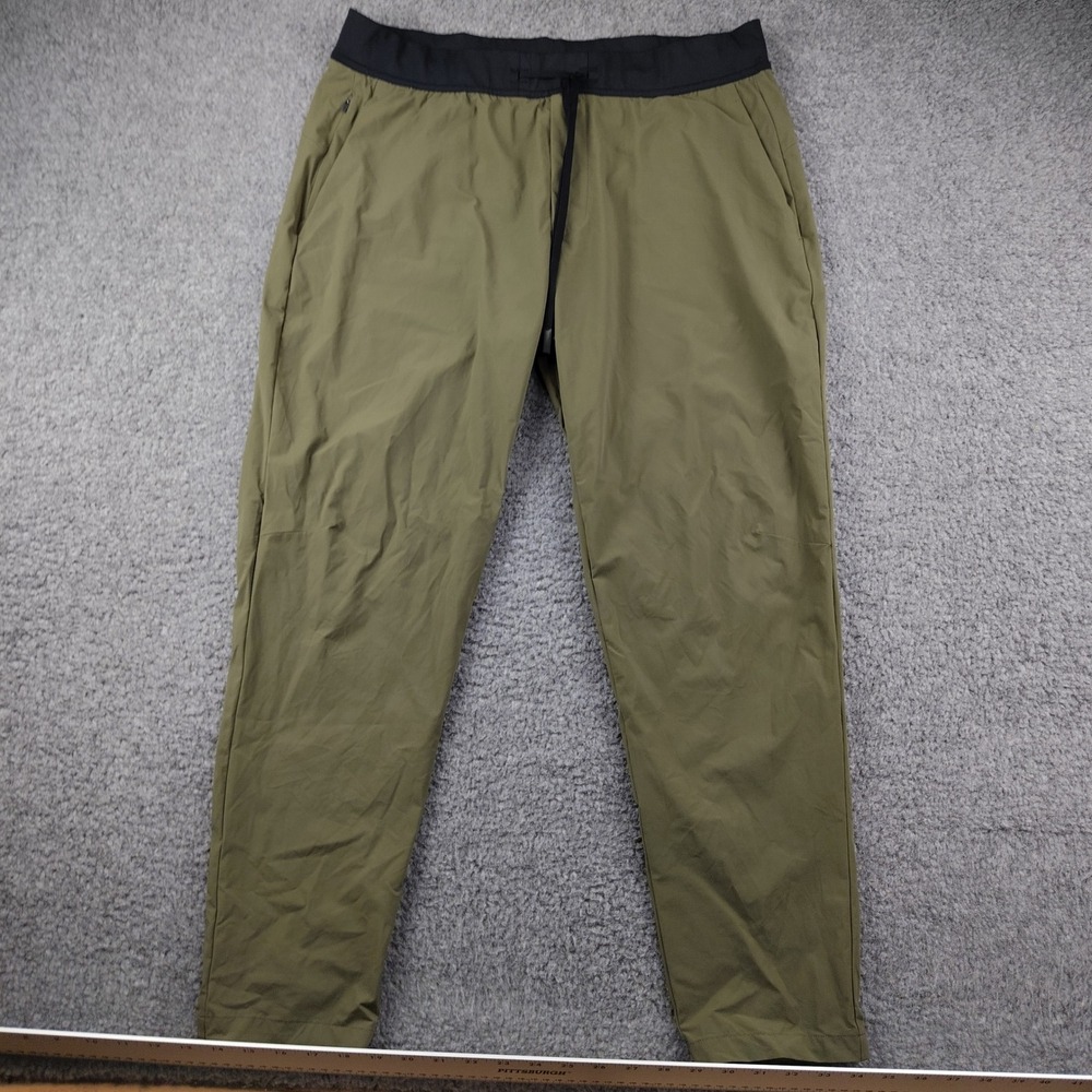 VRST Elevate Pants Mens Large Training Green Lightweight stretch Performance